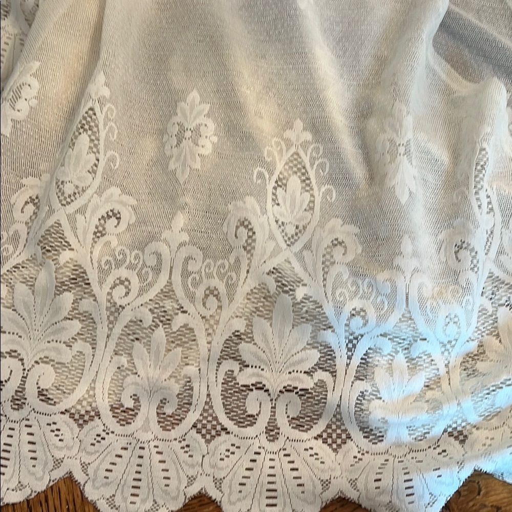 Anthropologie Ivory Lace Oversized Kimono Shawl - Picture 8 of 10